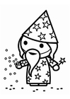 Coloring pages carnival wizard