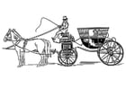 Coloring page carriage