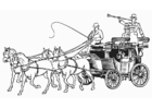 Coloring page carriage