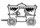 Coloring page carriage