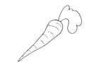 Coloring pages carrot