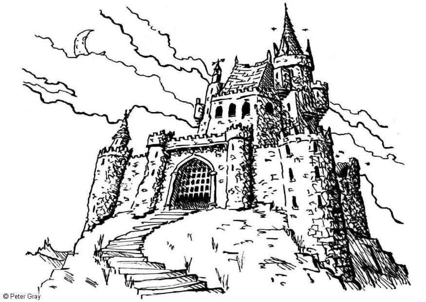 Coloring Page Castle - free printable coloring pages - Img 18466