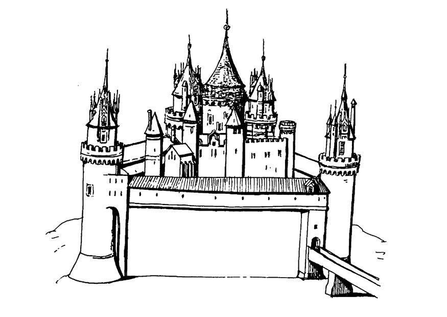 Coloring page castle