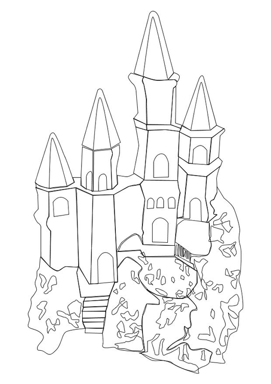 Coloring page castle