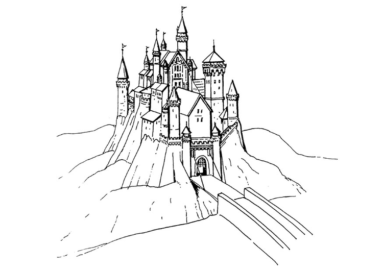 Coloring page castle