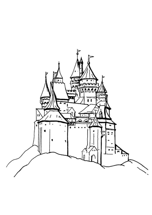 Coloring page castle