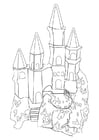 Coloring pages castle