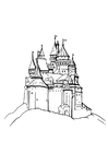 Coloring pages castle