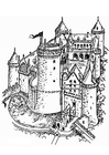 Coloring pages castle