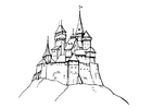 Coloring pages castle