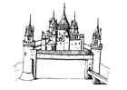 Coloring pages castle