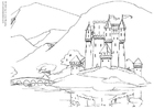 Coloring pages castle