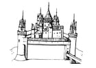 Coloring pages castle