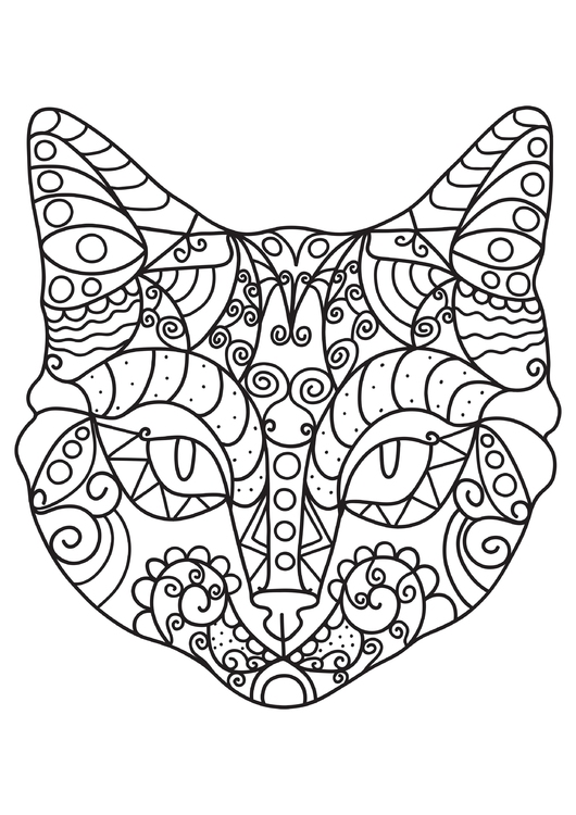 Coloring page cat