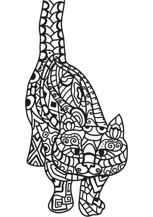 Coloring page cat