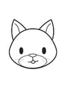 Coloring pages Cat Head