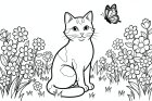 cat in the garden