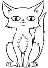 Coloring page cat