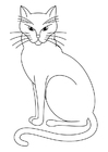 Coloring page cat