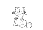 Coloring page cat