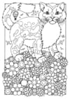 Coloring page cat