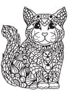 Coloring page cat