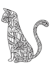 Coloring page cat