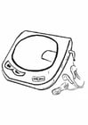 Coloring pages CD player