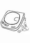 Coloring pages CD player