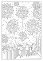Celebrating New Year's with fireworks