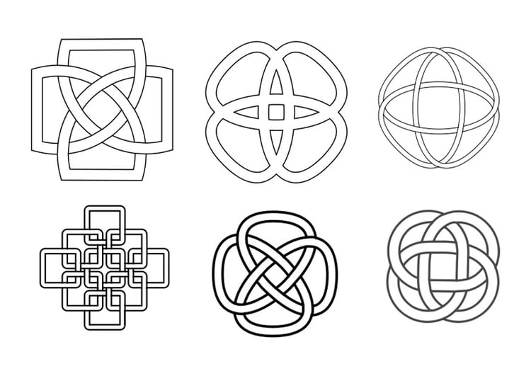 Coloring page Celtic knots