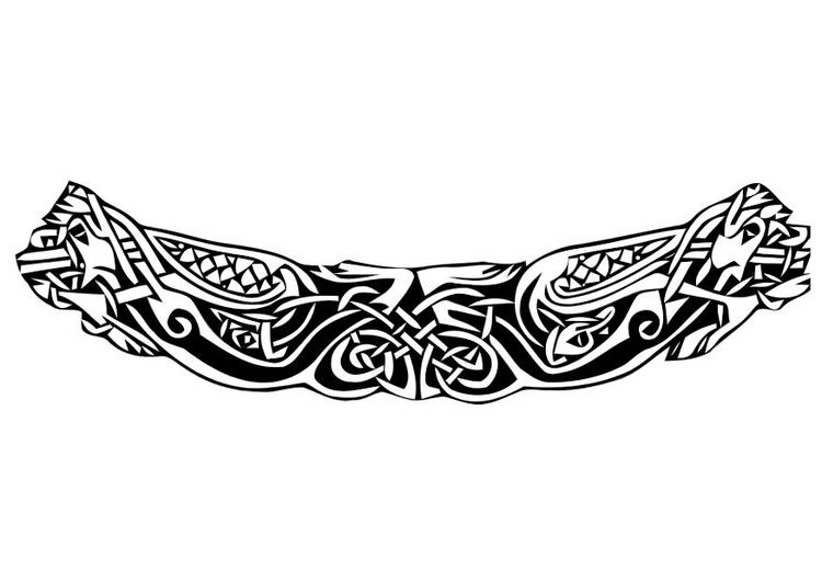 Coloring page celtic motief