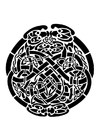 Coloring page celtic motief