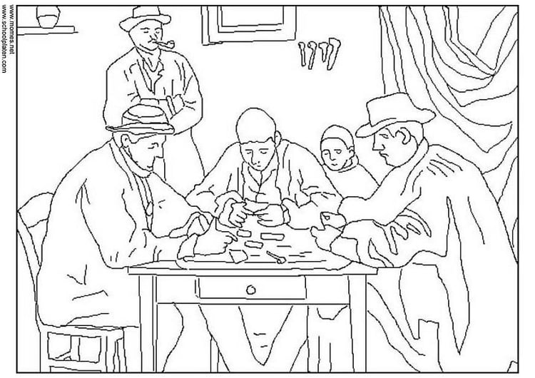 Coloring page CÃ©zanne