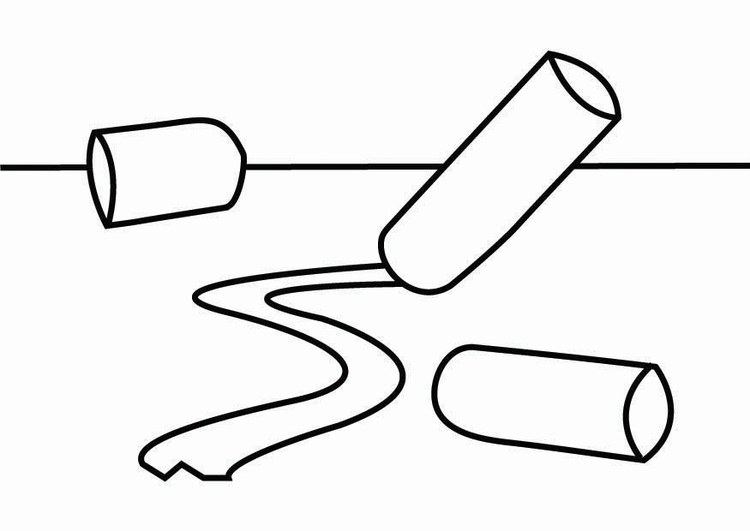 Coloring page chalk corner