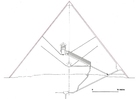 Coloring pages The Great Pyramid of Cheops (Khufu) in Giza