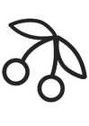 coloring-page cherries