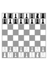 Coloring page chessboard