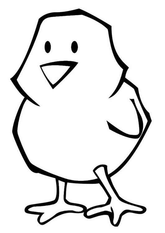 Coloring page chick