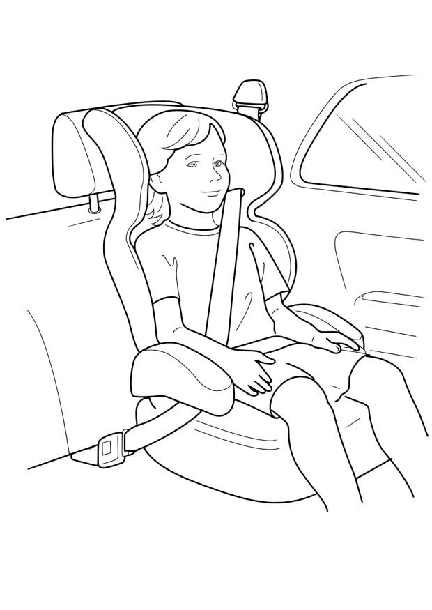 Coloring page child's seat