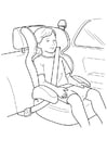 Coloring pages child's seat