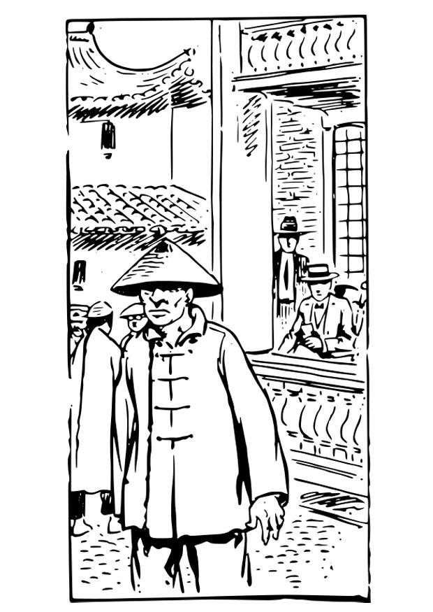 Coloring page Chinese