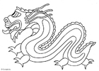 Coloring pages chinese dragon