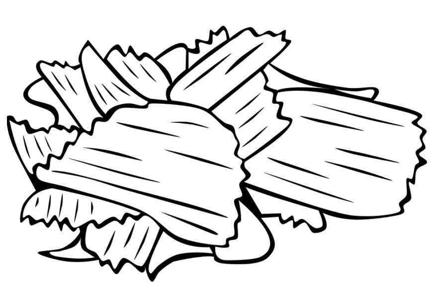 Coloring page chips