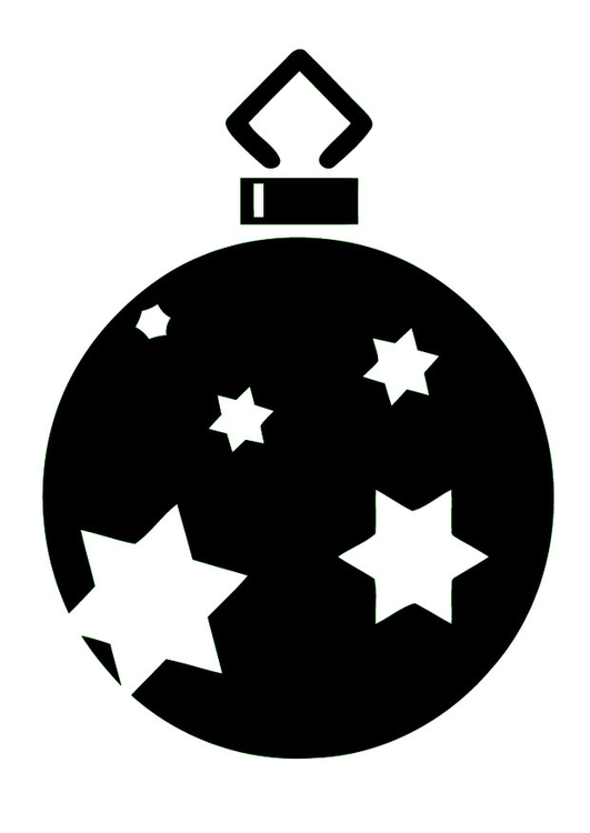 Coloring page Christmas Bauble