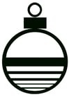 Coloring pages Christmas Bauble