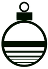 Coloring page Christmas Bauble