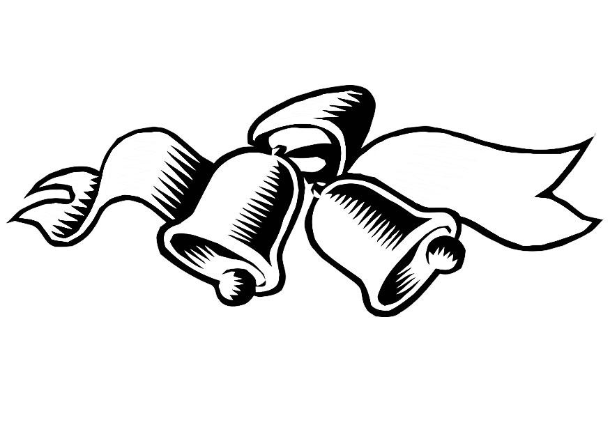 Coloring page christmas bells