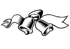Coloring pages christmas bells