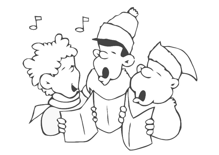 Coloring page christmas carol